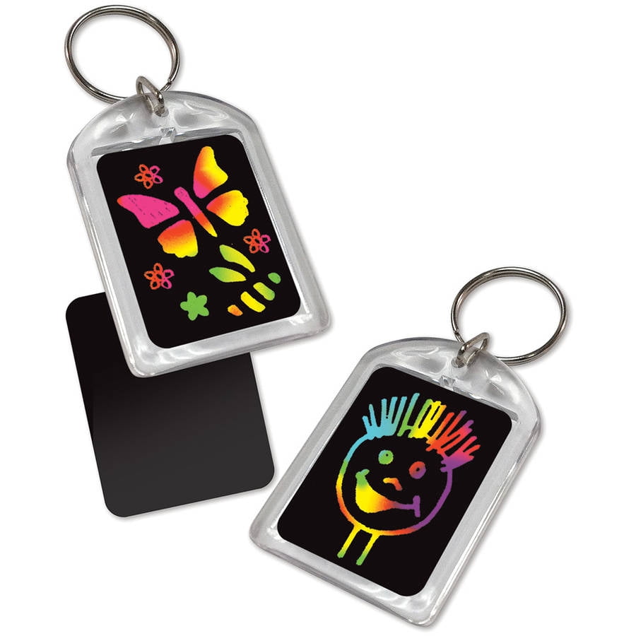 Melissa & Doug Scratch Art Key Chain Party Pack Activity Kit 6
