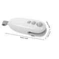 thumbnail image 2 of KONTONTY Hand Held Vacuum Sealer for Food with Magnetic Back White Portable Snack Bag Sealer, 2 of 8