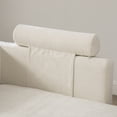 thumbnail image 6 of 82.68" Wide Extra-Large Double-Seater Sofa, Chenille Upholstered with 4 Pillows, for Bedroom, Living Room, Window Seat, Beige, 6 of 10