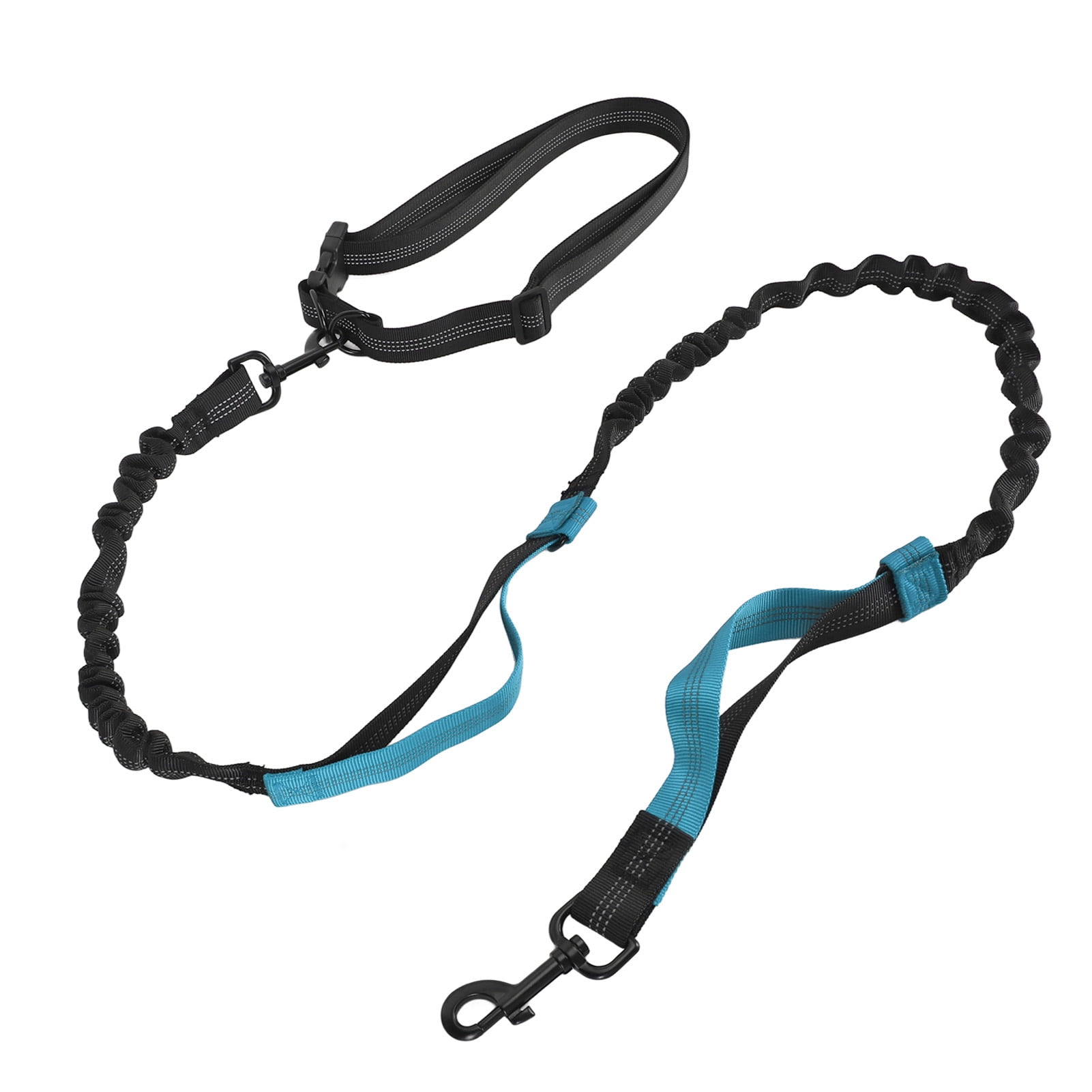 Bungee Dog Leash, Elastic Dog Leash Nylon Alloy Buckle Reflective Strip