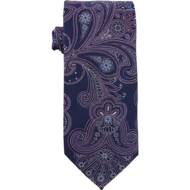 The Men's Store Corbata de seda Paisley para hombre, azul, talla única