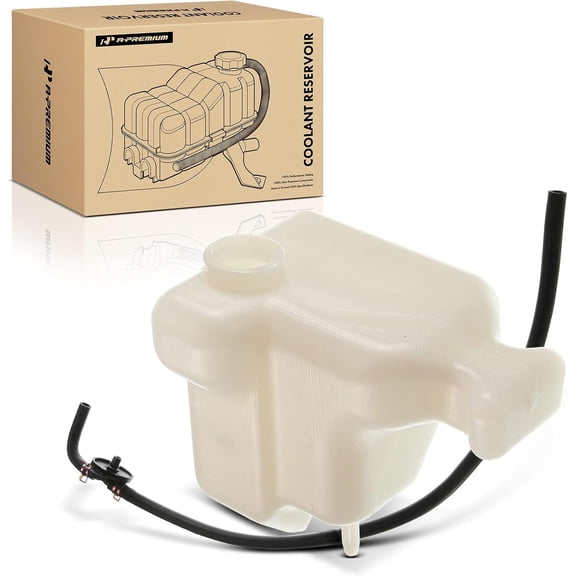A-Premium Engine Coolant Overflow Recovery Reservoir Tank [with Tubing] Compatible with Toyota Camry 1994 1995 1996, 2.2L, Petrol - Front Side