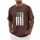 thumbnail image 1 of Camisetas de Manga Larga para Hombre Algodón Impresión Cuello Redondo Blusas de Moda Casual, 1 of 3