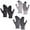 Black&White&Gray, variant on 3 Pairs Warm Touch Screen Gloves, Soft Knit Lining Winter Gloves for Men & Women