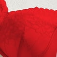 thumbnail image 6 of Gytharion Women's Lace Spliced Bras Wire Free Push Up Breathable Adjustable Straps Bras Solid Color Comfort Soft Everyday Bras, 6 of 6