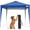 Blue 10x10 without S, variant on 10x10 Pop Up Canopy Tent Without Sidewall, Instant Setup Gazebo for 1 Person, Portable & Compact, Waterproof & UV Protection, Ideal for Camping, Beach, Parties, and Outdoor Events