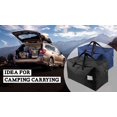 thumbnail image 3 of iwill CREATE PRO Bolsas de almacenamiento de lona de viaje resistentes al agua con adornos de gran tamaño de 100 L con asas de transporte, color negro, 3 of 5