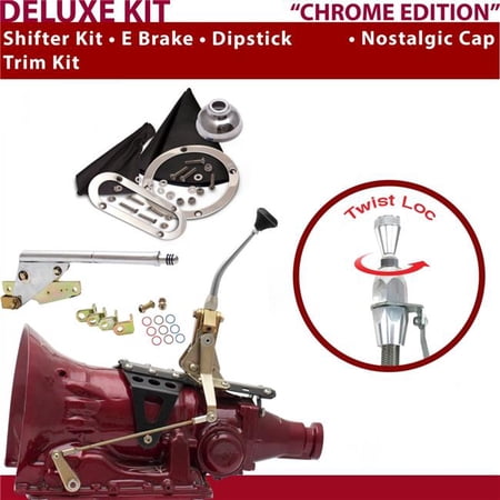 American Shifter C4 Shifter Kit 8 in. E Brake Trim Kit Dipstick for D556F