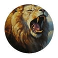 thumbnail image 2 of JEUXUS Round Fitted Tablecloth with Elastic Edged, Savannah Lion Round Table Cover, Watercolor Lion Waterproof Table Cover for Kitchen Dining Holiday Parties Decoration,Fit for Round Tables, 2 of 7