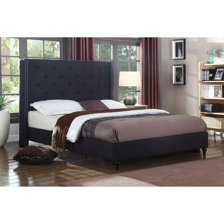 Best Master Furniture Vero Tufted Wingback Platform (Best Bed Linen In World)