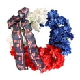 thumbnail image 2 of erdimoy Artifical Patriotic Wreath Fourth of July Wreath with Hydrangeas Ivy Spring Summer Wreath for Front Door Wall Decor Indoor Outdoor, 2 of 6