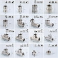 thumbnail image 2 of Butt Joint Internal Stainless steel Threaded Female-Male Home Improvement Pipe Fittings Adapter Hardware Plumbing fitting 4, 2 of 8