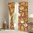 thumbnail image 3 of jejeloiu Cute Capybara Curtains Pack of 2 (42x84 Each),Kawaii Animals Lover Curtains Blackout For Girls Boys, 3 of 6