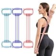 thumbnail image 4 of Hyasfey Adjustable 6-Tube Fitness Resistance Band with Cat Ear Handle Men Women Arm Shoulder Back Stretch Exercise Strap Strength Training Elastic Tension Rope, 4 of 7