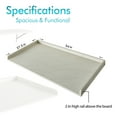 thumbnail image 2 of Kaboon Washer Dryer Countertop with Edge Rails, 27.5" x 54", Waterproof, Model-KBCS5427SW, Sea Salt, 2 of 5
