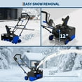 thumbnail image 3 of Electric Snow Blower, 15Amp Corded Snow Thrower with 180° Rotating Chute, 25Ft Snow Throw, Dual LED Lights, Safety Lock,Perfect for Driveways, Walkways, 3 of 6