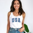 thumbnail image 4 of Bold USA Stars Tank Top for Women and Teens Patriotic 4th of July Sleeveless Shirt White Tank Top XX-Large, 4 of 6