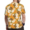 thumbnail image 2 of Wukai White Floral and Butterflies Print Men's Short-Sleeved Mesh T-Shirt,Quick-Dry Short Sleeve Workout T-Shirt-XX-Large, 2 of 8