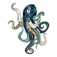 thumbnail image 3 of Bamboo Source Reef Collection Blue Capiz Octopus Wall Decor 15 inch Sea Animal, 3 of 3