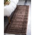 thumbnail image 2 of Unique Loom La Jolla Botanical Rug 2' 2 x 6' Runner Light Brown/Dark Brown, 2 of 10