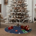 thumbnail image 6 of Kll Dinosaur Astronaut Space Surfing Christmas Tree Skirt 30",Party Decorations Farmhouse For Christmas Decorations Holiday Party, 6 of 8