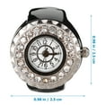 thumbnail image 2 of Miangastore Decorative Finger Ring Stylish Ring Watch Finger Ring Decor Women Finger Watch, 2 of 8