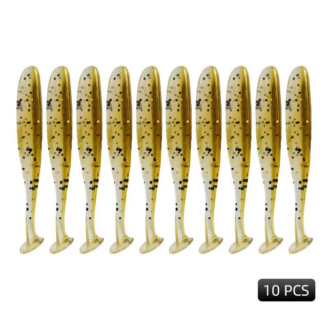 MEREDITH Cebos de pesca de 50mm, 65mm, 75mm, 100mm , señuelos blandos, de silicona artificial, doble color, para pescar carpas señuelos de pesca jigs de pesca de mar señuelos de pesca mar
