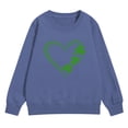 thumbnail image 4 of Otqutp Girls St Patricks Day Sweatshirt Cute Crewneck Irish Clove𝐫 T-Shirt Long Sleeve Pullover Sweater Teens Saint Patty's Outfit, 4 of 8