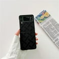 thumbnail image 2 of Luxury Plaid Leather Phone Case Compatible With Samsung Galaxy Z Flip 4, 2 of 3