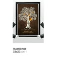 thumbnail image 7 of DECORARTS -Family Tree Personalized Artwork with Names, Customized Gifts for Anniversary, Wedding, Birthday or Family Reunion Celebration. Picture size: 30x20, Total size: 33x23, 7 of 7