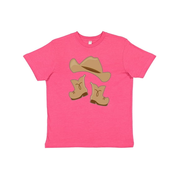 Inktastic Western Style Boy Boots Youth T-Shirt