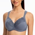 thumbnail image 3 of MELENECA Underwire Minimizer Bra for Women Slate Blue 40G, 3 of 3