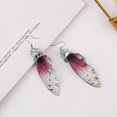 thumbnail image 3 of UBIUO Butterfly Wing Drop Dangle Earrings Gold Plated Crystal Rhinestone for women girls wedding Jewelry, 3 of 4