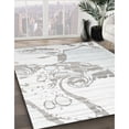 thumbnail image 2 of Ahgly Company Indoor Rectangle Contemporary Silver Gray Abstract Area Rugs, 5' x 8', 2 of 6