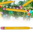 thumbnail image 2 of 1Pcs Fun Inflatable Pencil Balloon for Graduation Decoration Welcome Backs to Party Supplies Crayon Decor for Garden, 43X4In (Yellow1), 2 of 6