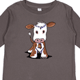 thumbnail image 4 of Inktastic Little Brown Cow Boys or Girls Long Sleeve Toddler T-Shirt, 4 of 5