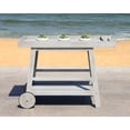 thumbnail image 4 of Safavieh Renzo 2 Tier Outdoor Farmhouse Wooden Bar Cart, 4 of 10