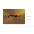 thumbnail image 4 of Kitchen Sign- Gold(Aluminium, Gold/Black,Size 5x7) The Sensation line, 4 of 4