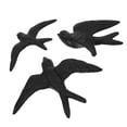 thumbnail image 4 of 3 figuras de pájaros metálicos para decorar la pared. Adornos rústicos pequeños para colgar en la pared., 4 of 7