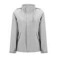 thumbnail image 4 of HUITKMM Womens Fall Jackets Unisex Windproof Outdoor Jacket Stylish and Versatile for Couples, 4 of 5