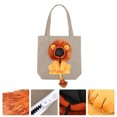 thumbnail image 3 of Bolsa de lona plegable para gatos, diseño de león en 3D, ideal para transportar mascotas, 3 of 6