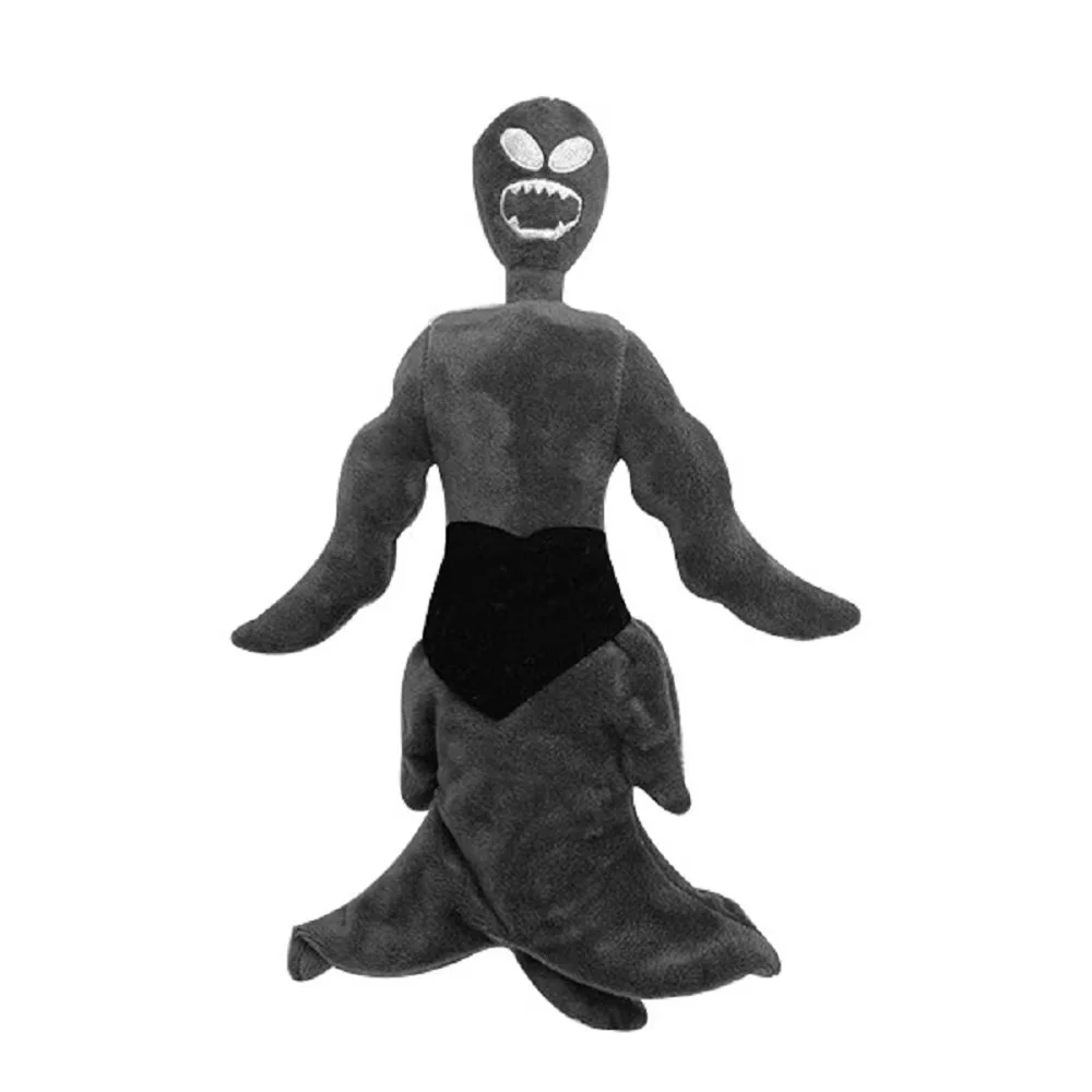 Doors Plush, 11.81 Inch Horror Grey Jeff Door Plushies Toys, Soft Game Monster Stuffed Doll for