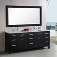 thumbnail image 3 of Design Element London 78" Double Sink Bathroom Vanity Set in Espresso with Carrara Marble Countertop, 3 of 6