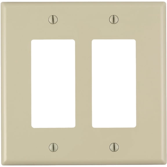 Leviton Decora Unbreakable Rocker Wall Plate - Pack of 6 — Residential Use, Standard Application