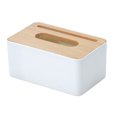 thumbnail image 1 of Miangastore Multifunction Tissue Storage Box White 1Pcs 8.1X4.9X3.7in, 1 of 9