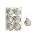 thumbnail image 3 of 6PCS Large Christmas Ornaments - 60mm White Shatterproof Hanging Balls for Xmas Tree, Holiday & Festive Decorations, 3 of 7