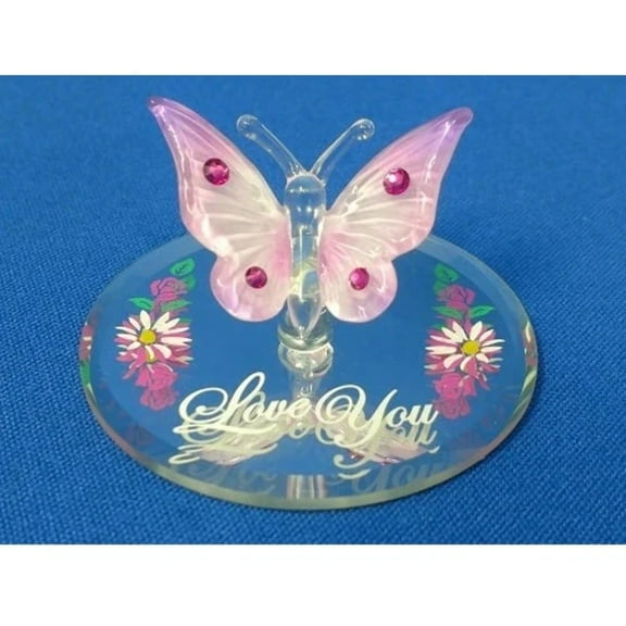 Glass Baron Butterfly "Love You"