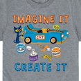 thumbnail image 3 of Pete The Cat - Imagine It Create It Race Car - Toddler And Youth Short Sleeve Graphic T-Shirt, 3 of 6