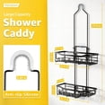 thumbnail image 3 of VANCORE Shower Caddy over Shower Head – Adjustable Hanging Organizer with Hooks for Shampoo, Soap, and Razor Holder, 3 of 7
