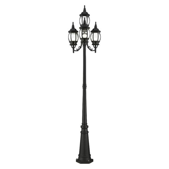 Livex Lighting - Frontec - 4 Light Outdoor Post Light in Style - 24 Inches wide